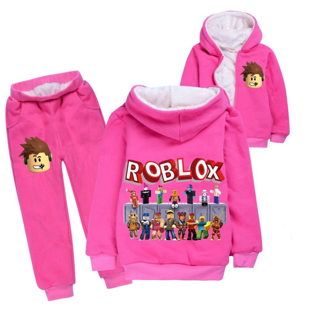 Pink Winter Robox hoodie and pants set
