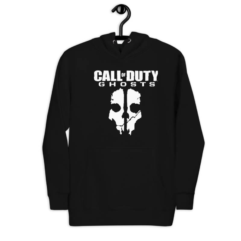 Call of Duty ghost Hoodie white logo and black hoodie