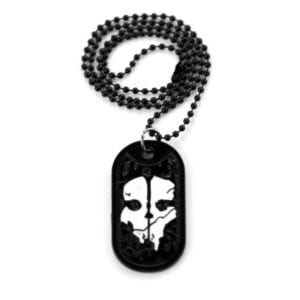 Call of Duty Ghost Necklace White Skull