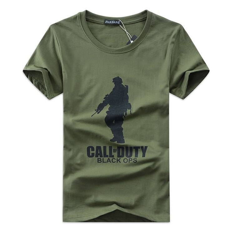 Army Green call of duty black ops shirt