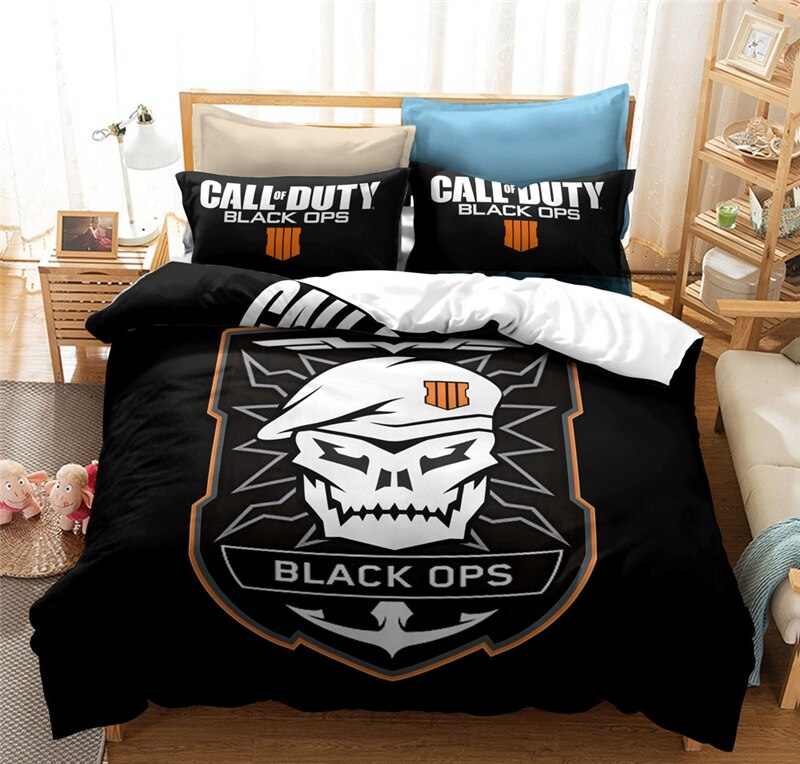 Call of Duty Black Ops skull bedding set