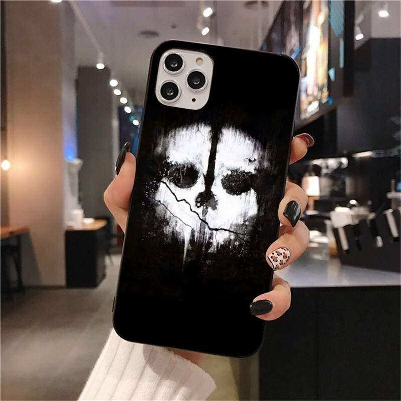 Call of Duty Ghost Iphone Case Black White Skull